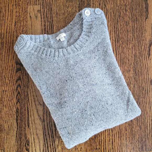 J. Crew Lambs Wool Gray Crew Neck Sweater Women's Size XS J. Crew - Picture 12 of 12